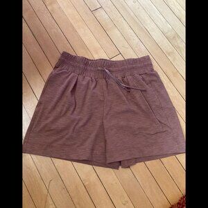 Mondetta Heathered Athletic Shorts w/ Pockets – Mauve Rose, Size L